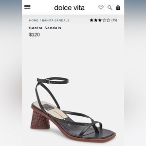BANITA SANDAL…CURRENT DOLCE VITA STYLE HEELED SANDAL